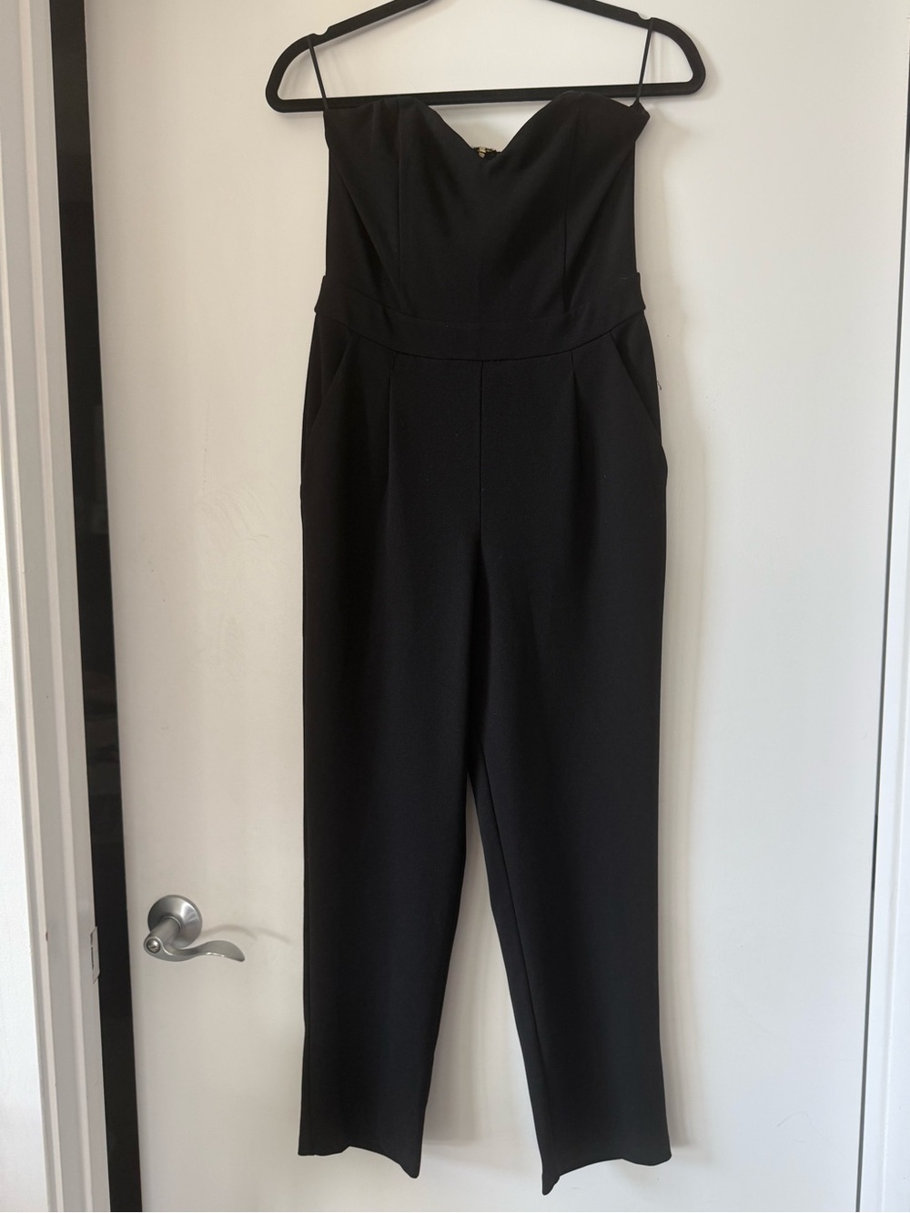 Express Strapless Black Jumpsuit